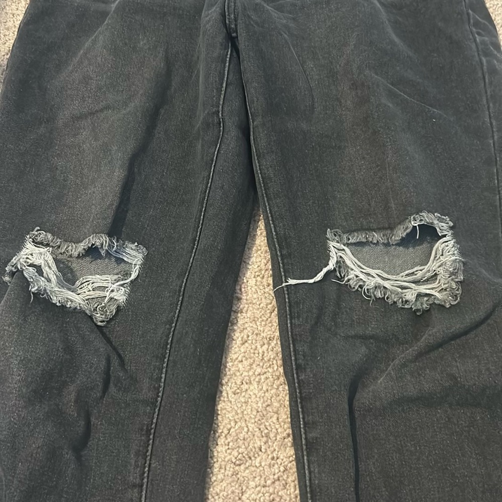 Shein L Tall Black/gray Mom Jeans - Picture 5 of 8